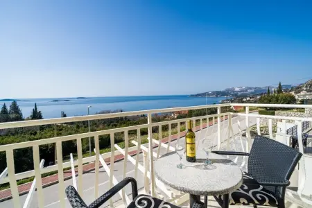 Location appartement à Mlini, Villa Samba - Standard One-Bedroom Apartment with Balcony and Sea View