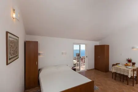 Location appartement à Mlini, Villa Dubravka - Premium Studio Apartment with Balcony and Sea View (Apartman 2)
