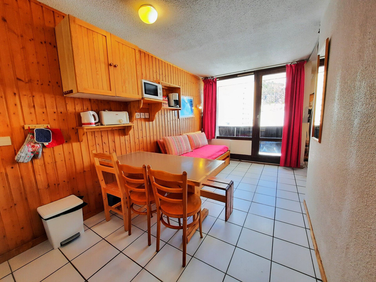 Studio cabine 4 pers, balcon, vue pistes aux Menuires - Photo 1