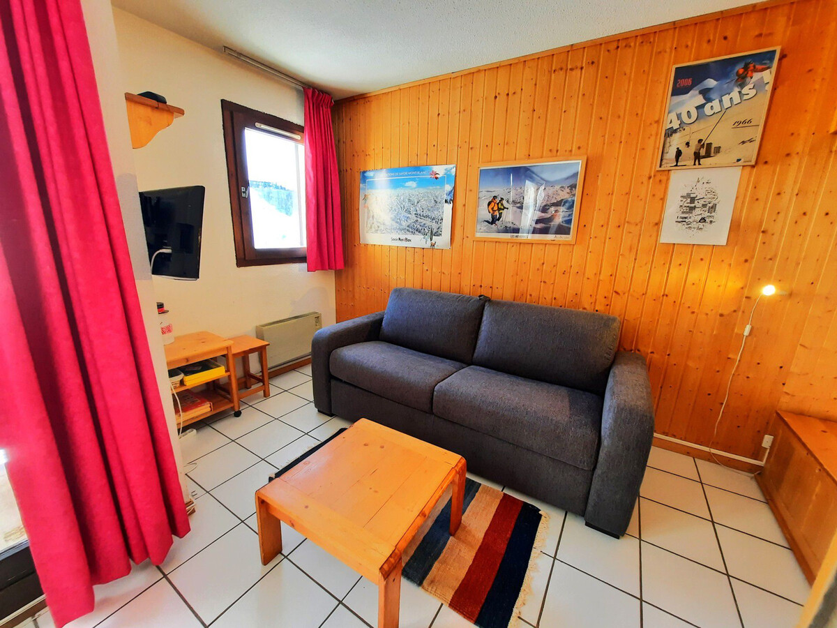 Studio cabine 4 pers, balcon, vue pistes aux Menuires - Photo 4