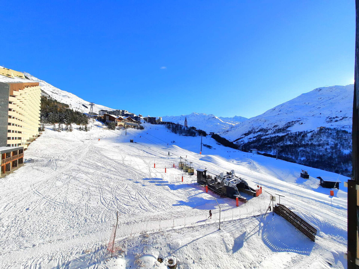 Studio cabine 4 pers, balcon, vue pistes aux Menuires - Photo 7