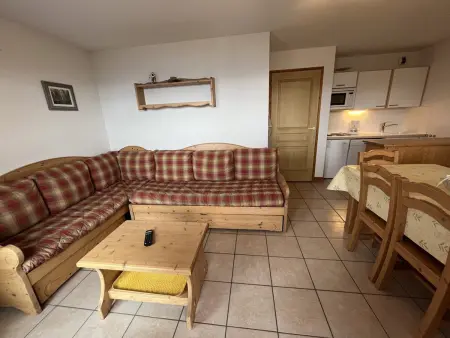Appartement cosy 3 pièces, 6 pers, balcon, proche pistes et centre, animaux admis - Photo 9