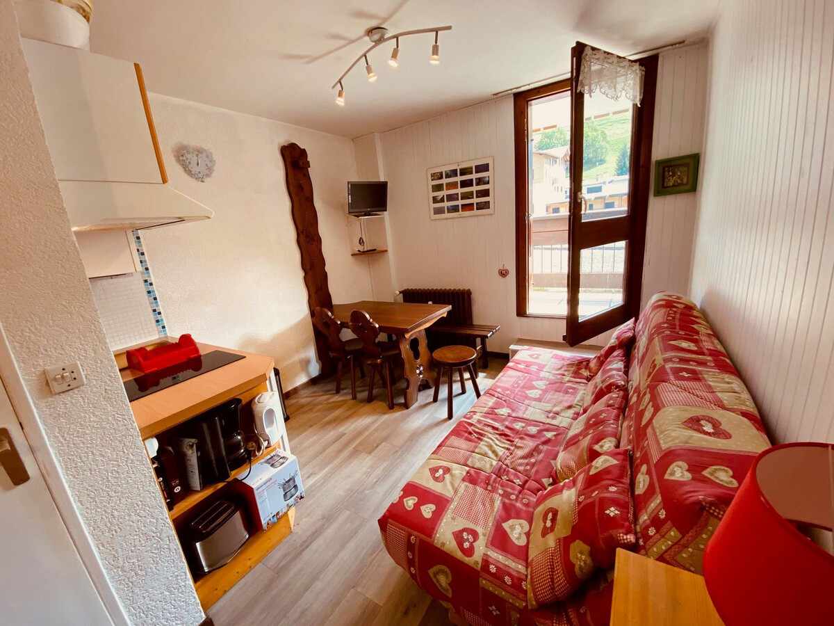 Studio 16 m² balcon sud à 250 m des pistes - Photo 1