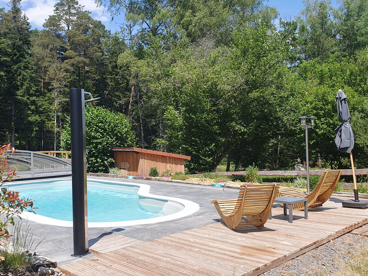 Gîte forêt avec piscine et terrasse à Saint-Rémy - Photo 12