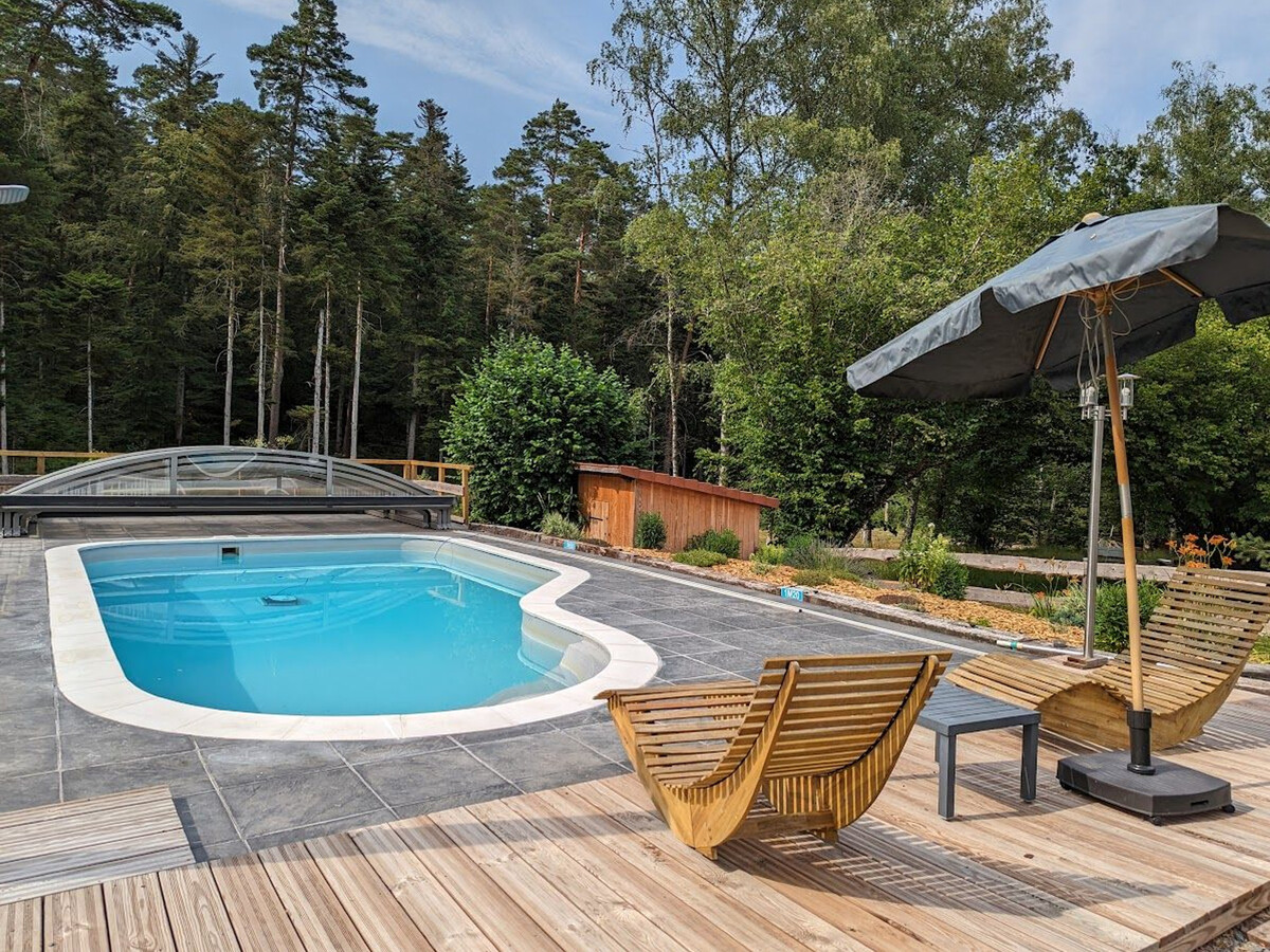 Gîte forêt avec piscine et terrasse à Saint-Rémy - Photo 27
