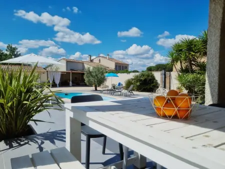Villa Parasar avec piscine privée et cuisine d'été à Saint-Nazaire-d'Aude : photo 4