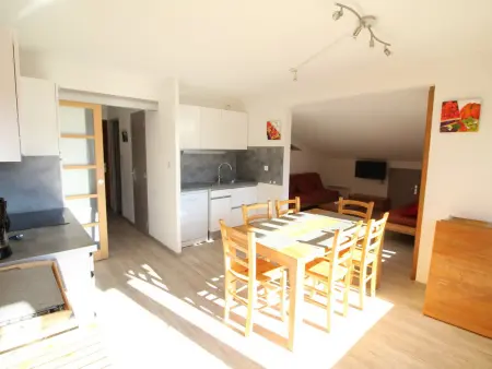 Duplex 4 pièces au pied des pistes, vue Écrins - Auris : photo 4