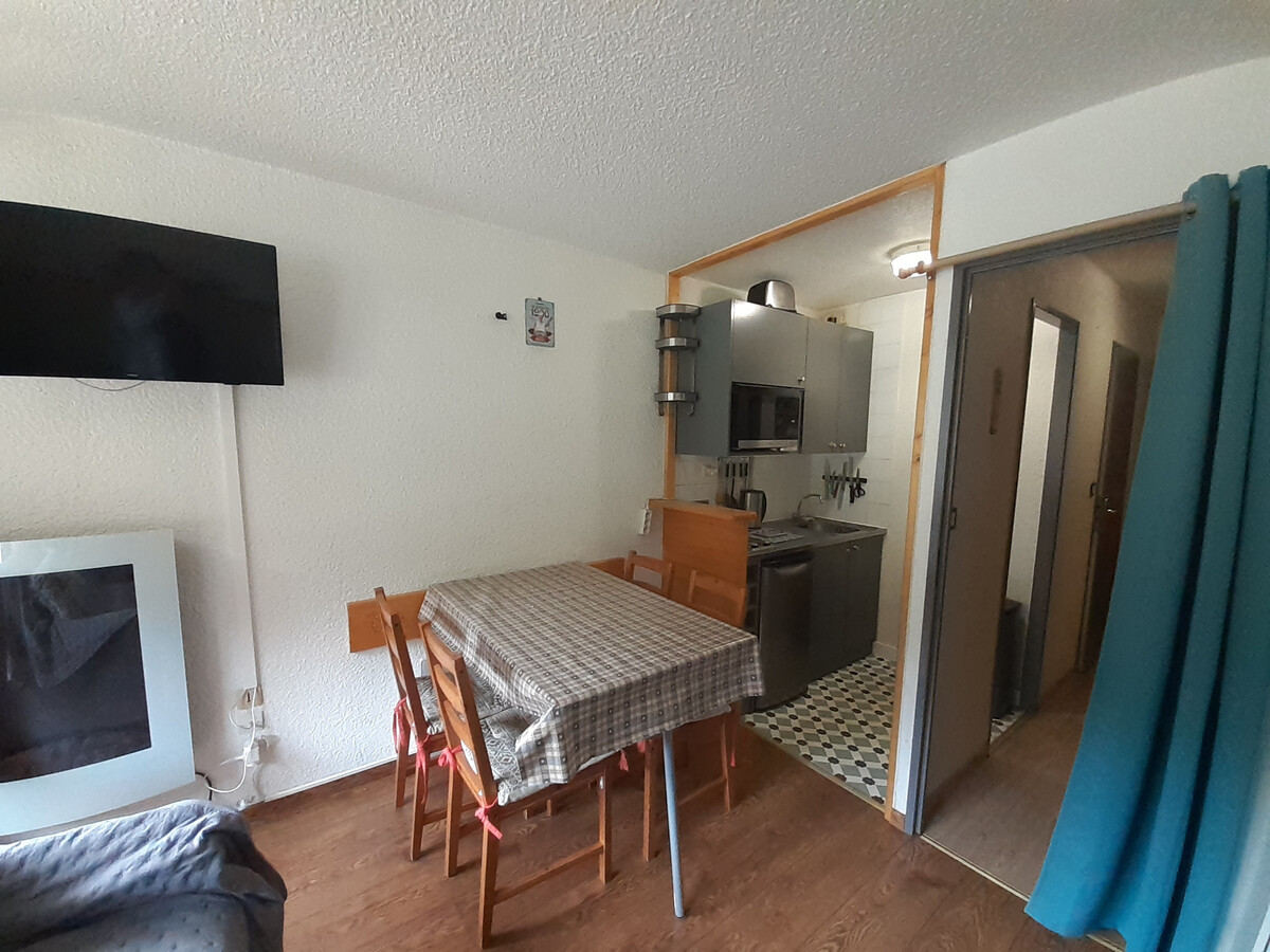 Studio 3 pers Valfréjus, 20m télécabine, balcon sud - Photo 2