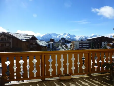 Studio 4 pers. Huez centre, terrasse sud, près télécentre : photo 8