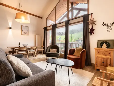 Location appartement à La Plagne Montalbert , Duplex rénové au centre avec parking et wifi