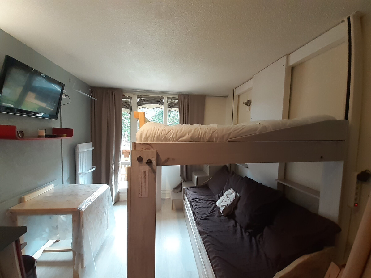 Studio 4 pers. à 20m du télécabine, balcon sud, Valfréjus - Photo 6