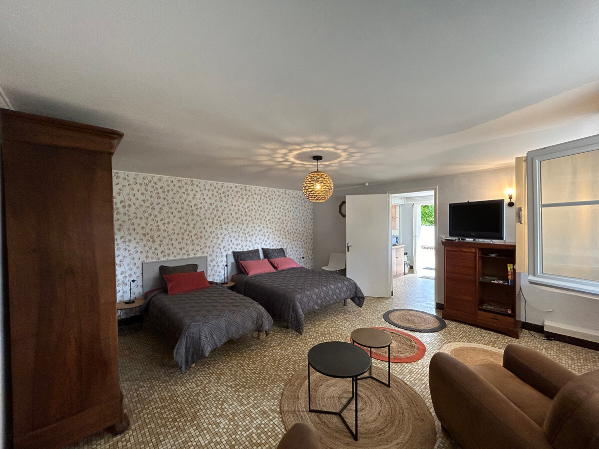 Appartement 3 personnes centre La Roche-Posay, jardin - Photo 1