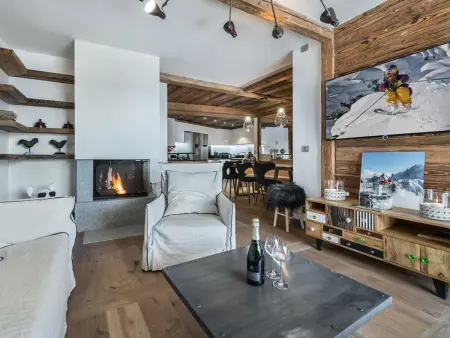 Location appartement à Val d'Isère, Val dIsère : Appartement moderne, authentique, 8 personnes, animaux