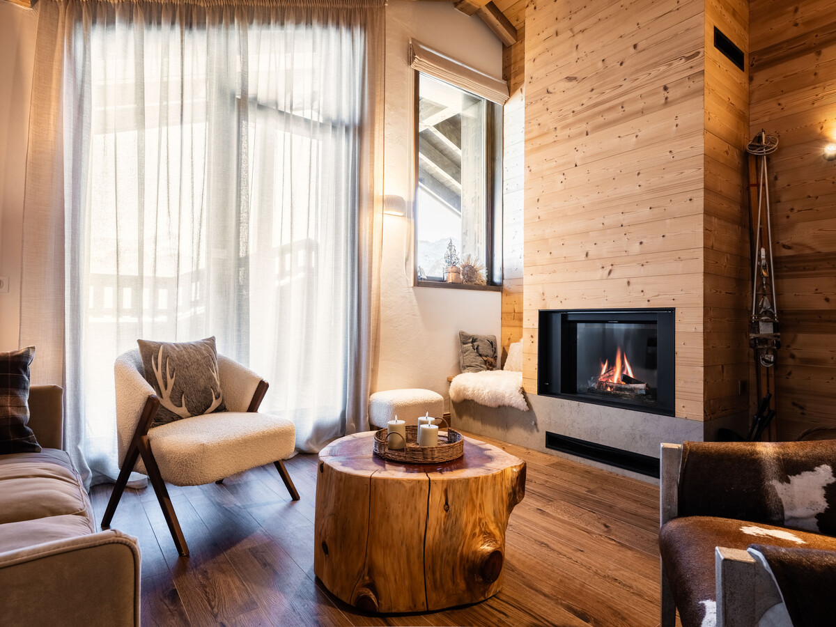 T4 neuf à Plagne Montalbert, 153m², cheminée & terrasse - Photo 5