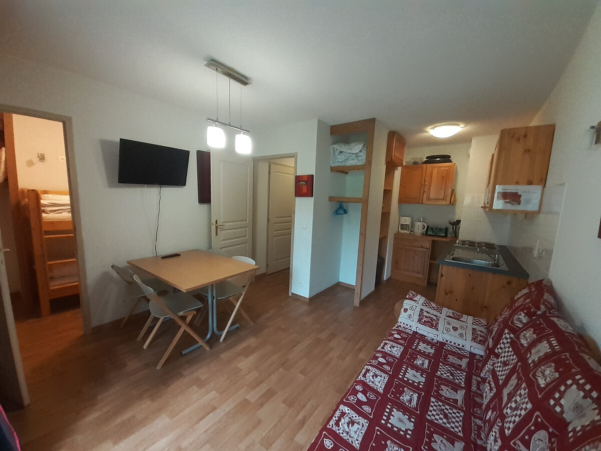 Studio-Cabine 4 personnes à Valfréjus, 180m des remontées - Photo 1