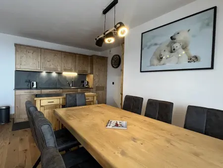 Appartement 84m² 6 pers, vue Mont-Blanc, Plagne Centre : photo 4