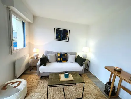 Appartement rénové à 50m de la plage, 4 pers, parking privé : photo 24