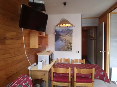 Studio 4 pers avec balcon vue pistes à Plagne Bellecôte : photo 8