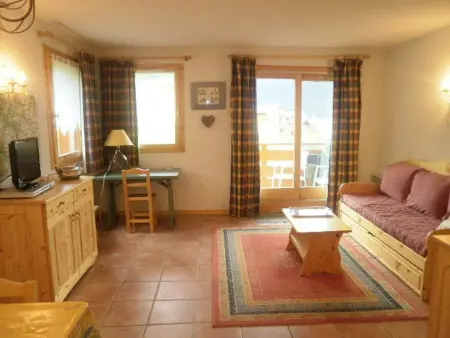 Location appartement à Peisey Vallandry, Appartement 3 pièces pour 6 pers avec balcon à Vallandry - Animaux admis