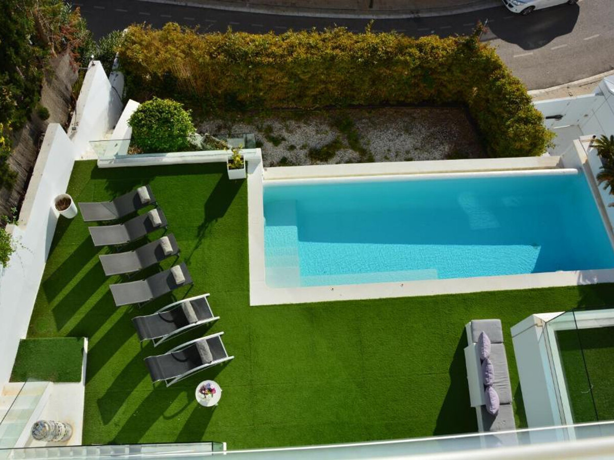 Villa Bianca à Sitges : 2 piscines, vue mer, 4 étages - Photo 3