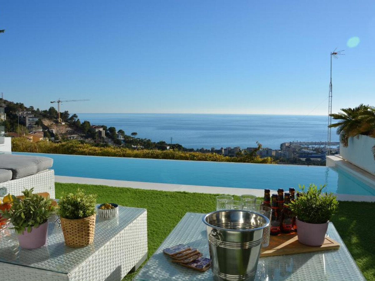 Villa Bianca à Sitges : 2 piscines, vue mer, 4 étages - Photo 5