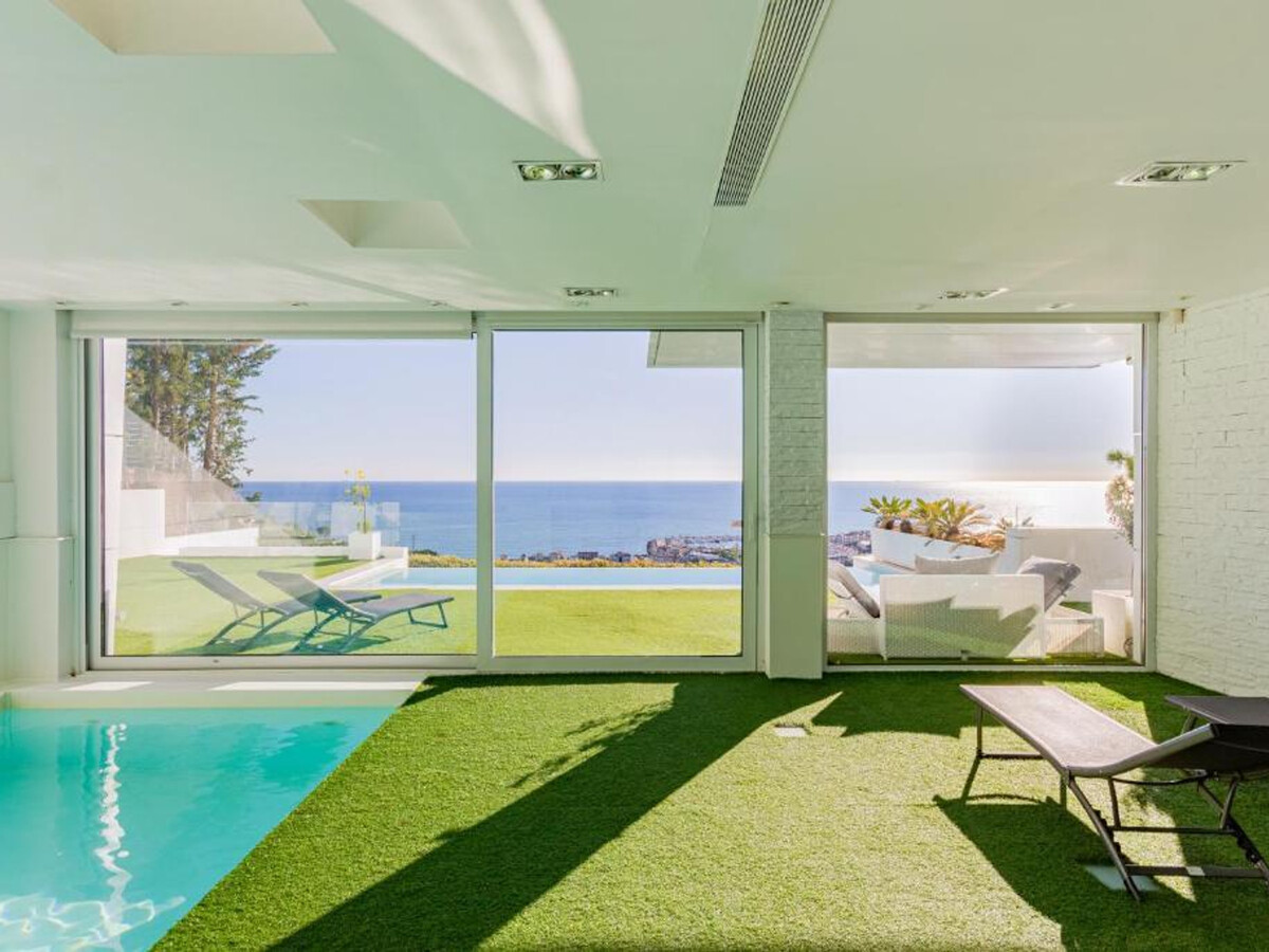 Villa Bianca à Sitges : 2 piscines, vue mer, 4 étages - Photo 7