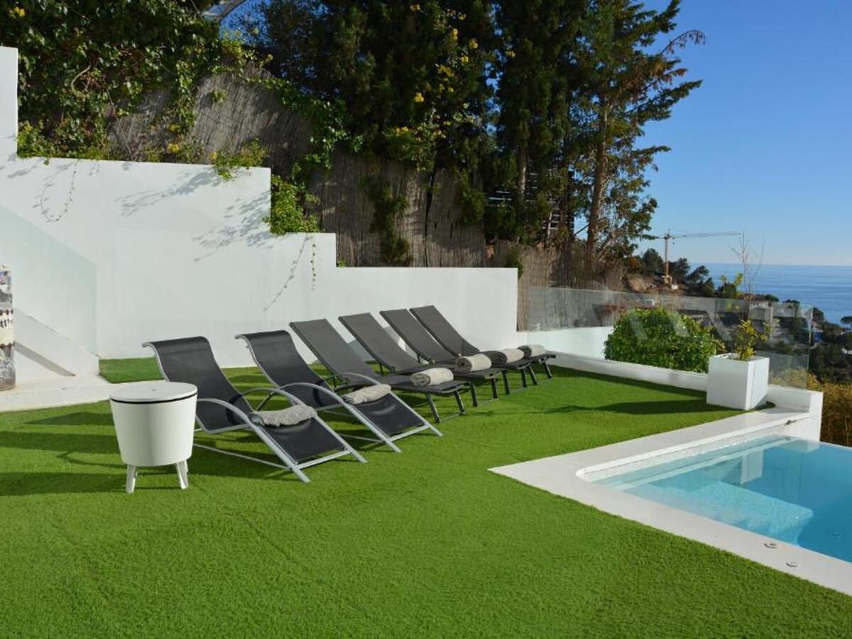 Villa Bianca à Sitges : 2 piscines, vue mer, 4 étages - Photo 14