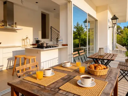 Villa Bohème avec piscine débordement à Sitges : photo 11