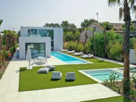Villa 14 pers. Sitges : 3 niveaux, piscine 8×5m, vue mer : photo 2