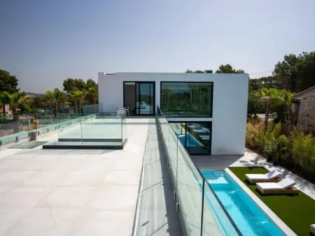 Villa 14 pers. Sitges : 3 niveaux, piscine 8×5m, vue mer : photo 8