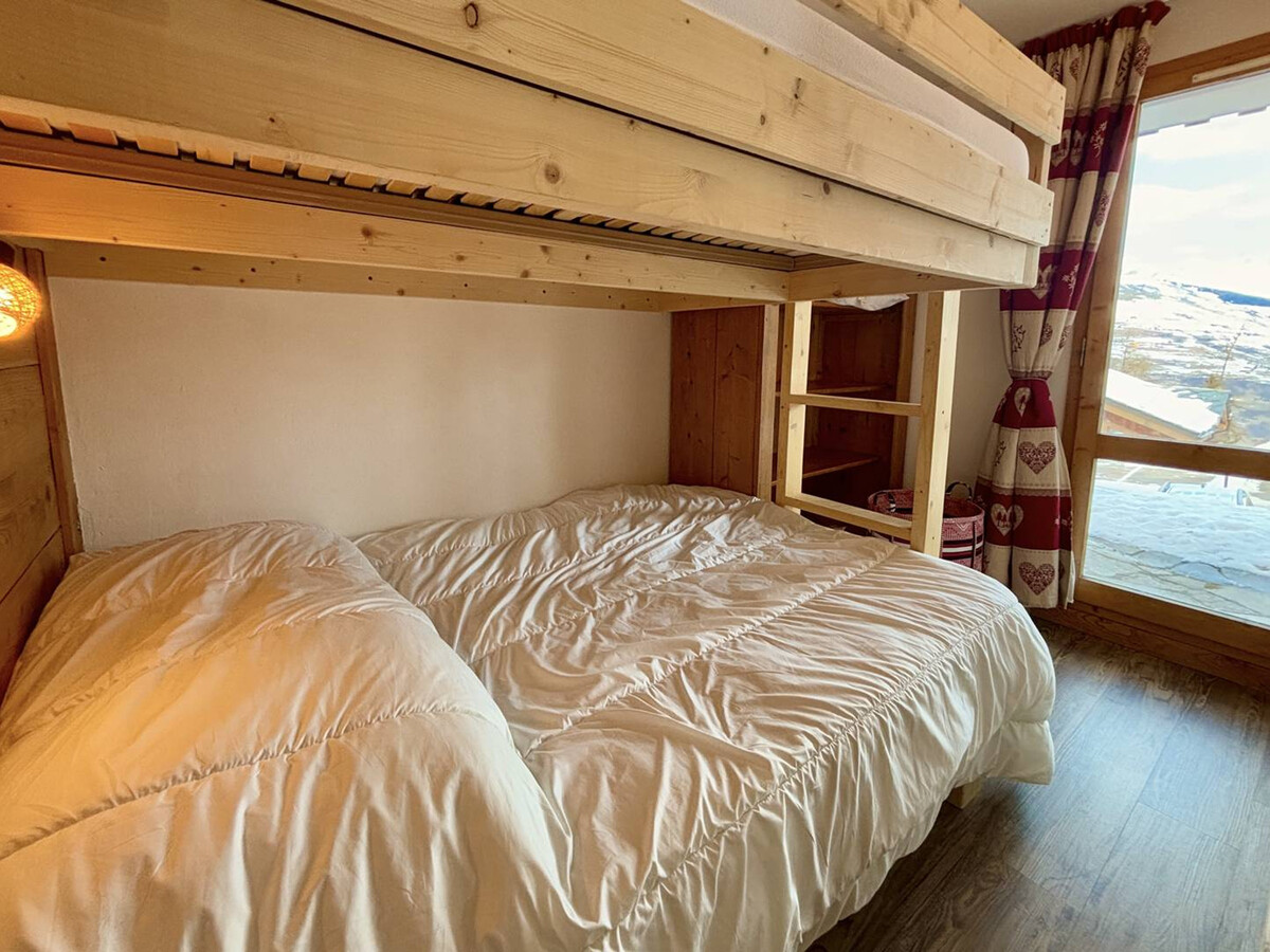 Appartement 4 pers, 2 ch, 200m des pistes, balcon montagne - Photo 5