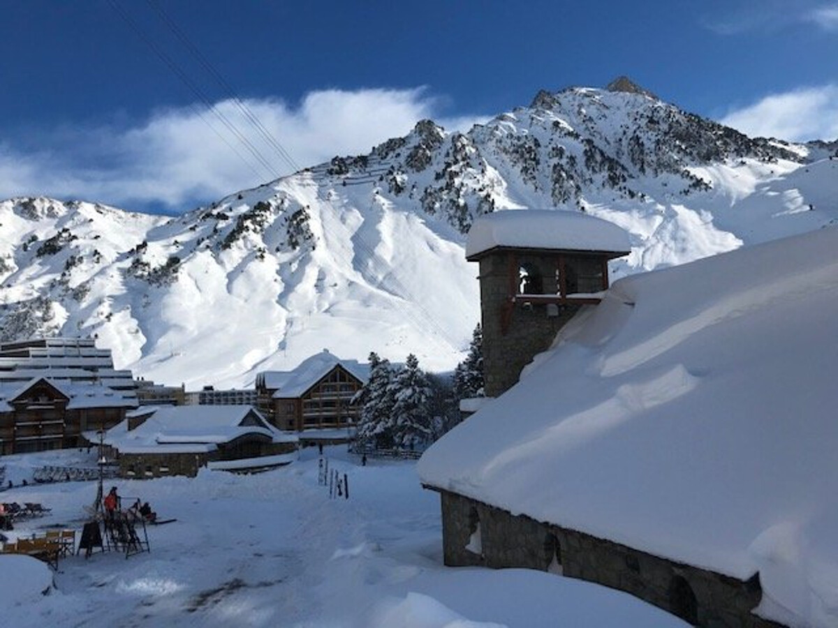 Studio 4 pers La Mongie, balcon sud face pistes - Photo 13