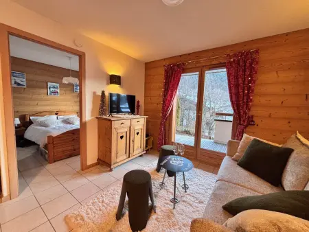 Location appartement à La Clusaz, Appartement cosy près des pistes avec garage, WIFI, terrasse - La Clusaz