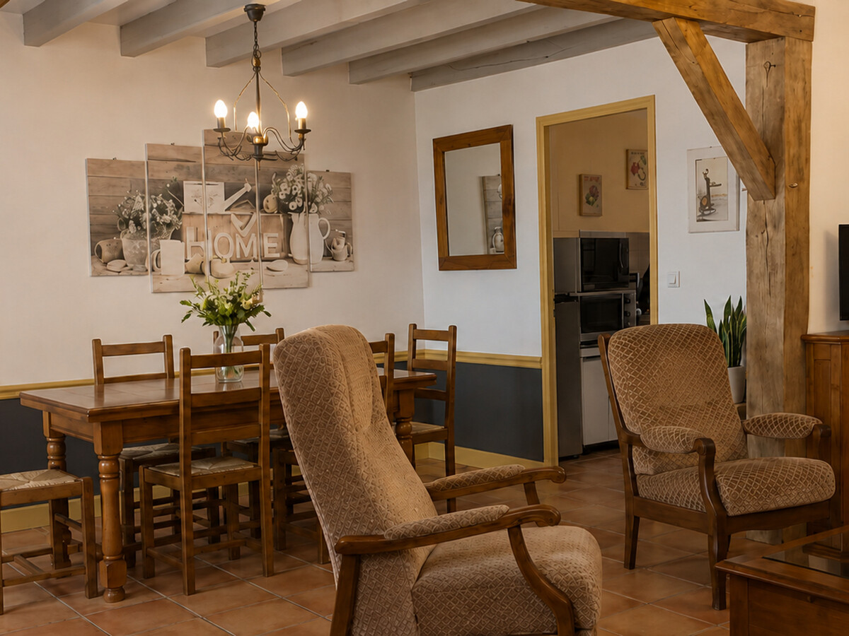 Le Bénédictin, gîte médiéval 6 pers. à Saint-Benoît-du-Sault - Photo 12