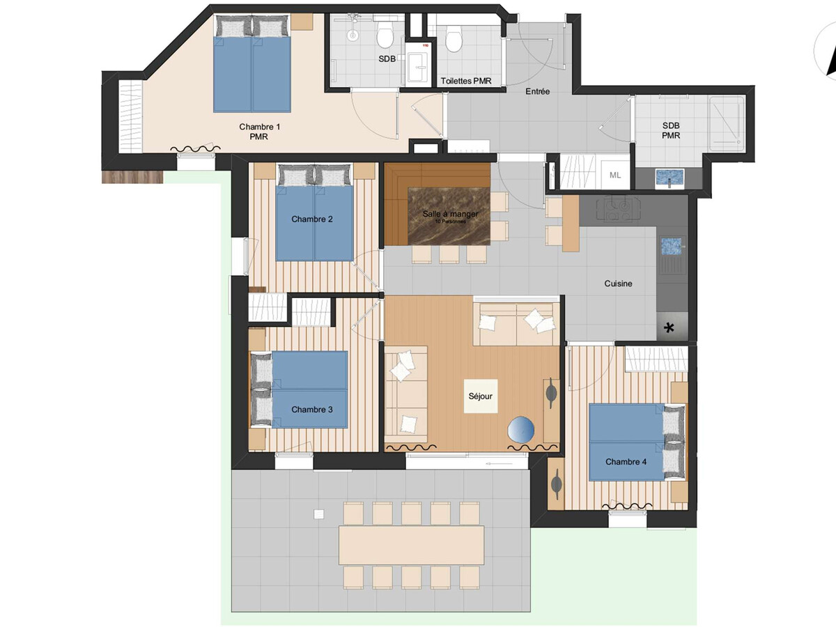 Appartement 4* spa - Les Saisies - 10 personnes - Photo 16