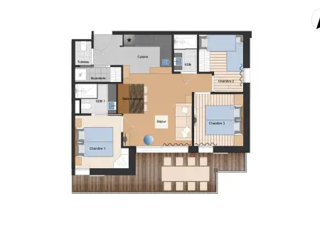 Appartement 4 étoiles spa & parking - Les Saisies : photo 8