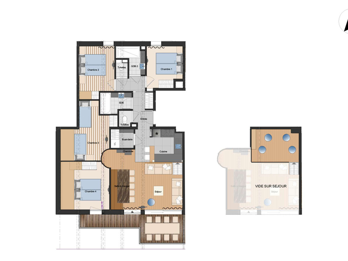 Appartement 10 pers Les Saisies - Spa & Vue Beaufortain - Photo 16