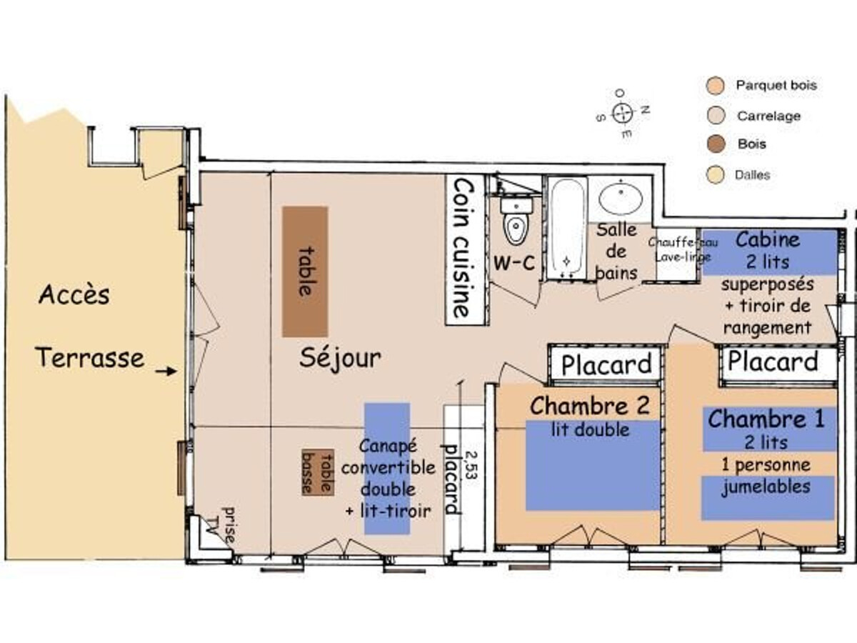 Appartement 9 pers. Les Saisies, vue Beaufortain - Photo 9