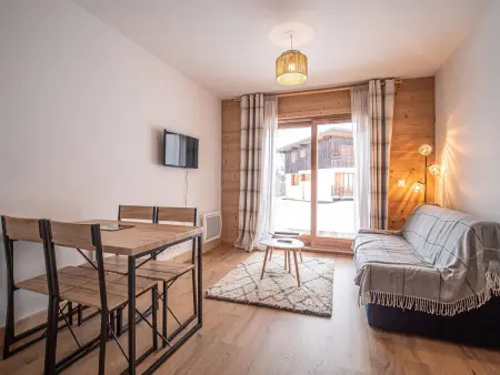 Location appartement à Valmorel, Appartement cosy 4* au pied des pistes avec WiFi et parking à Valmorel