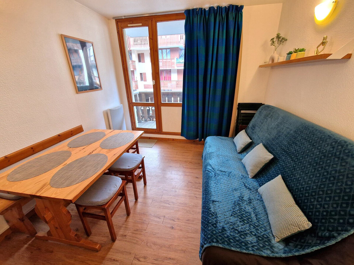 Studio 19m² centre Valfréjus, balcon place Bergers - Photo 7