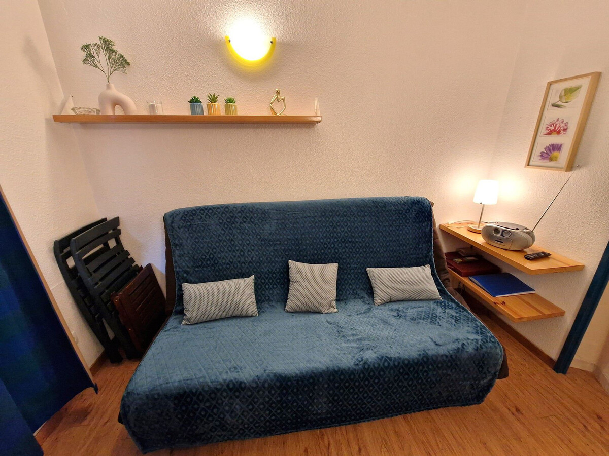Studio 19m² centre Valfréjus, balcon place Bergers - Photo 12
