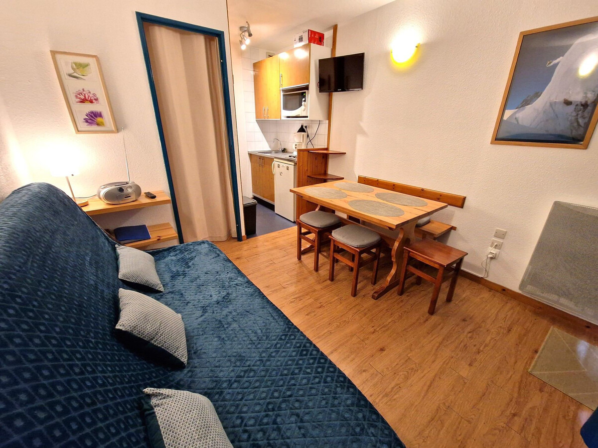 Studio 19m² centre Valfréjus, balcon place Bergers - Photo 14