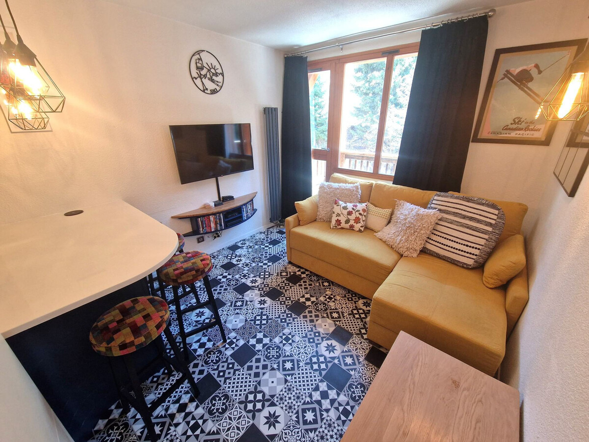Studio 4 pers rénové avec balcon, centre Valfréjus - Photo 2