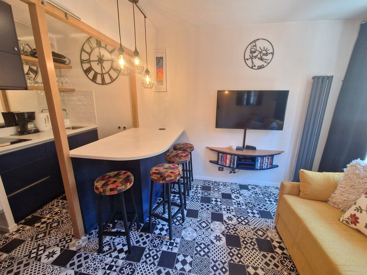Studio 4 pers rénové avec balcon, centre Valfréjus - Photo 7