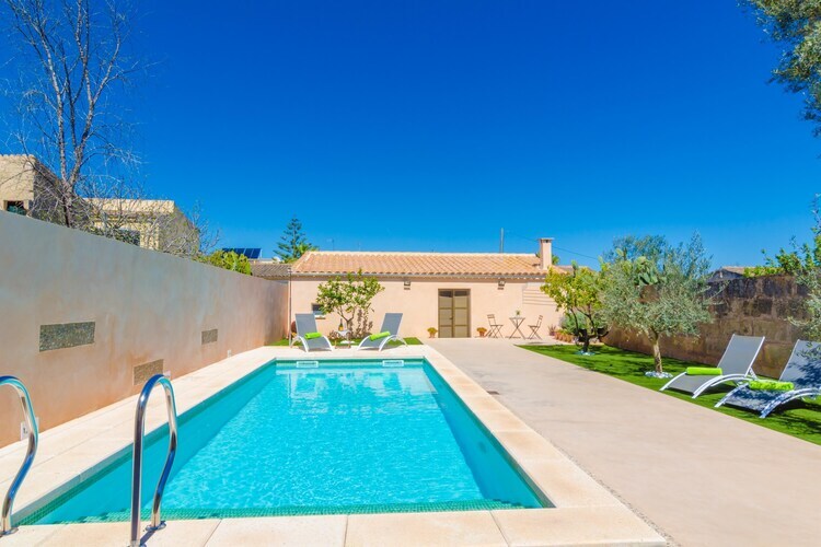 Villa Ca Ses Nines : piscine d'eau salée à Ariany - Photo 9