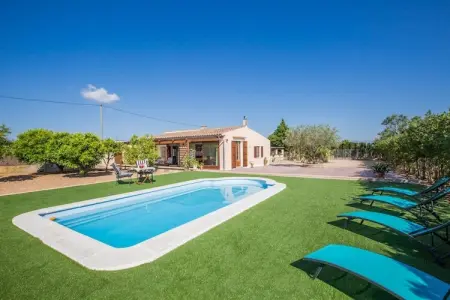 Location villa à Algaida, Illes Balears, Maison à Montuïri avec Piscine et BBQ