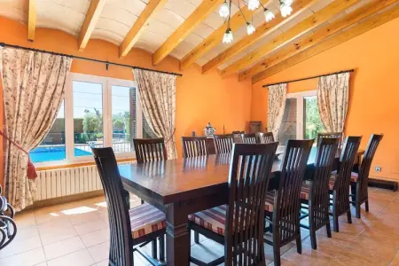 Villa Can MarÇal à Marratxí, piscine et tennis : photo 3