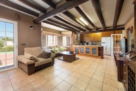 Villa Can MarÇal à Marratxí, piscine et tennis : photo 14