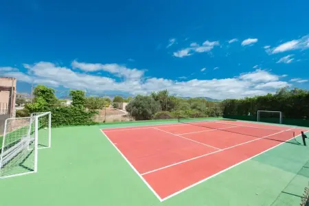 Villa Can MarÇal à Marratxí, piscine et tennis : photo 40