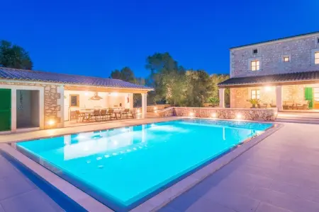 Villa Son Fadri : piscine salée 11,5m, 5 chambres, Campos : photo 19